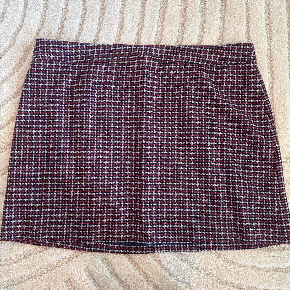 J. Crew Red Mini Pencil Skirt for Casual Wear